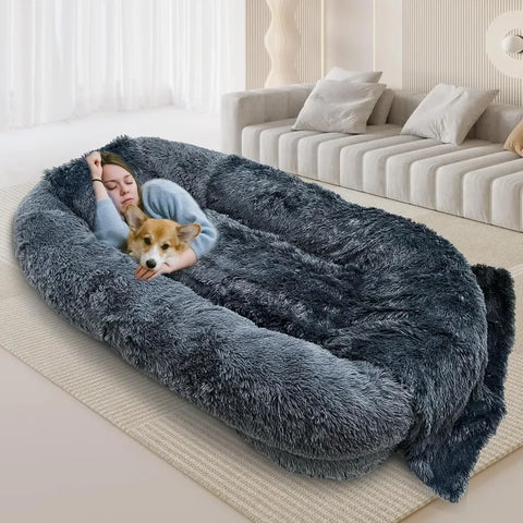 Nishi Fur Dog Bed