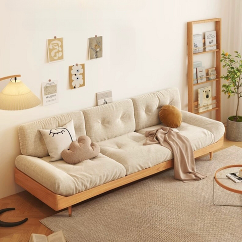 Reika Wood Sofa